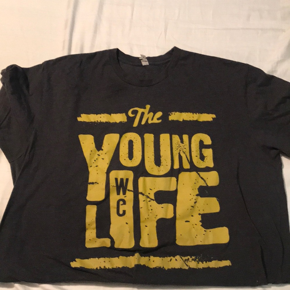 Charcoal Young Life Work Crew shirt